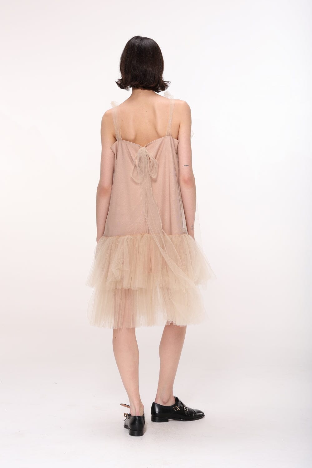  Moon Petal Dress Caramel Amoralle