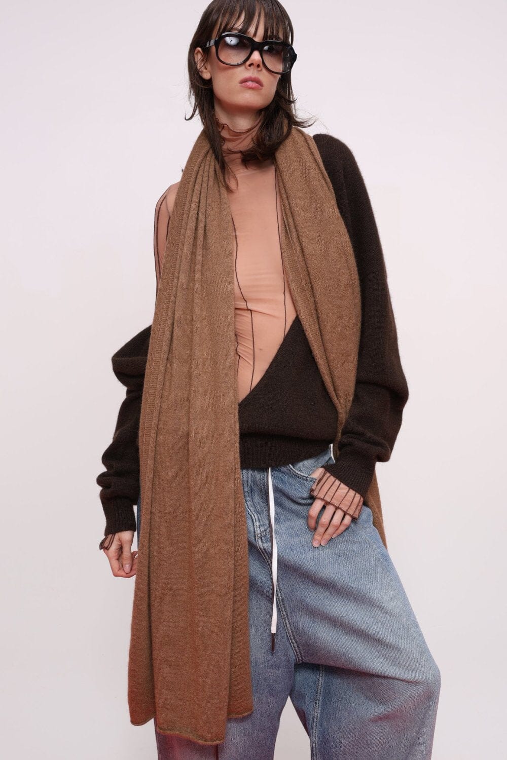  Natural Camel Wool Scarf Product Amoralle