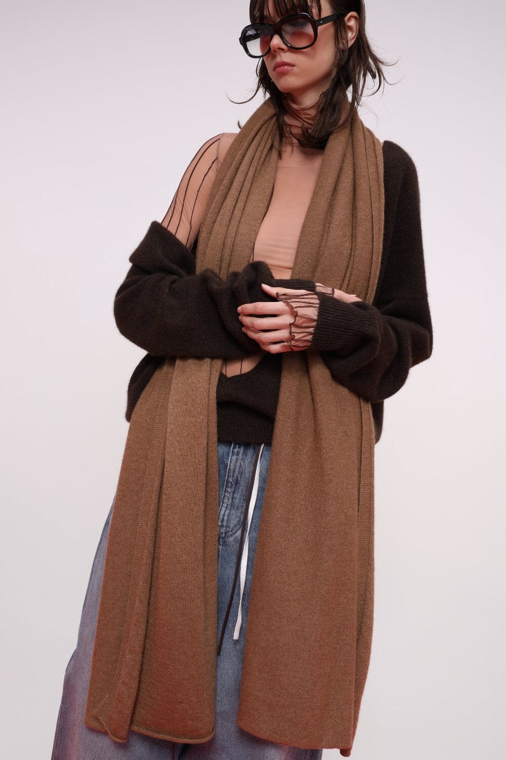  Natural Camel Wool Scarf Product Amoralle