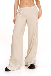  Pants with Slit in White Product Amoralle