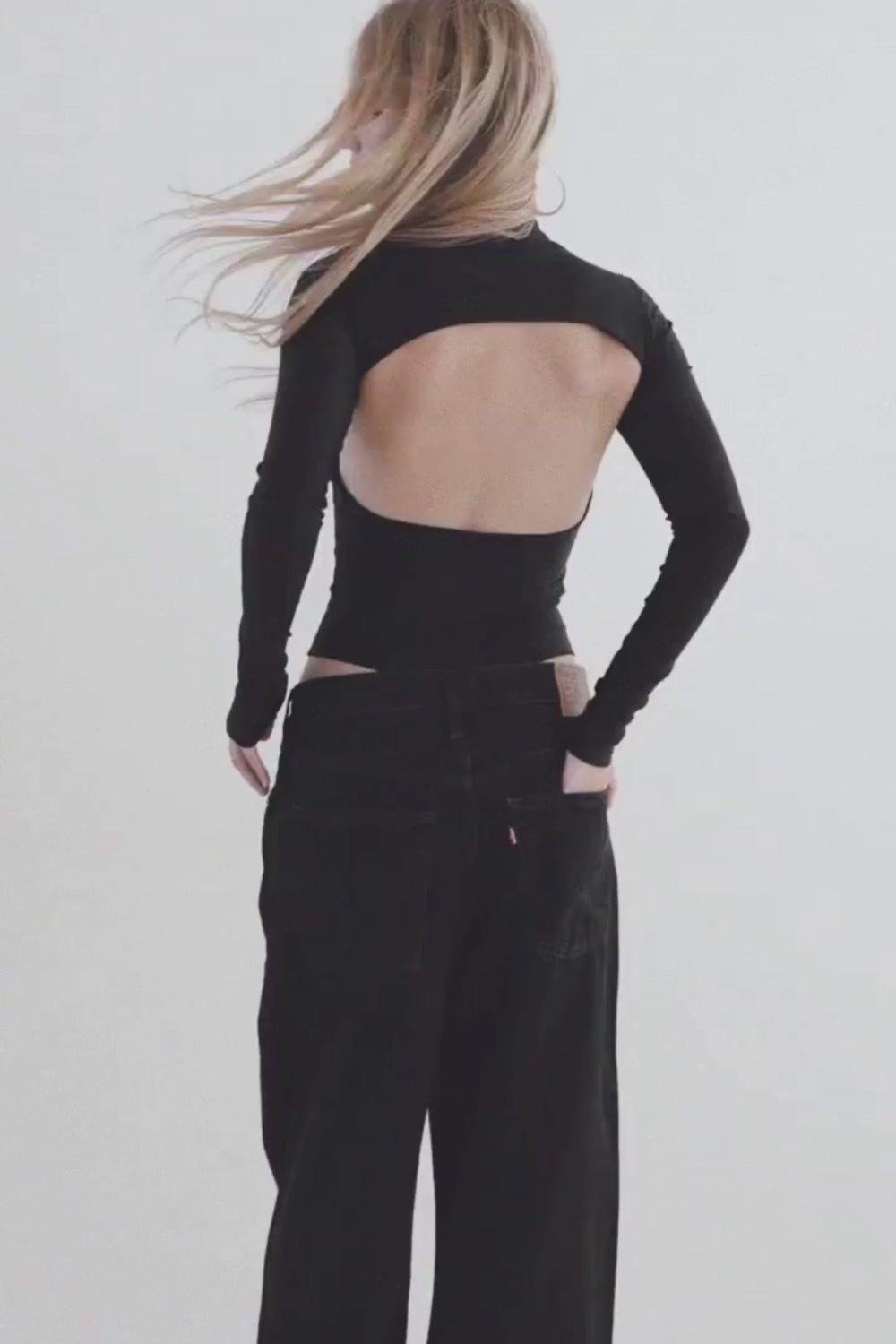 Cut-out Back Bodysuit