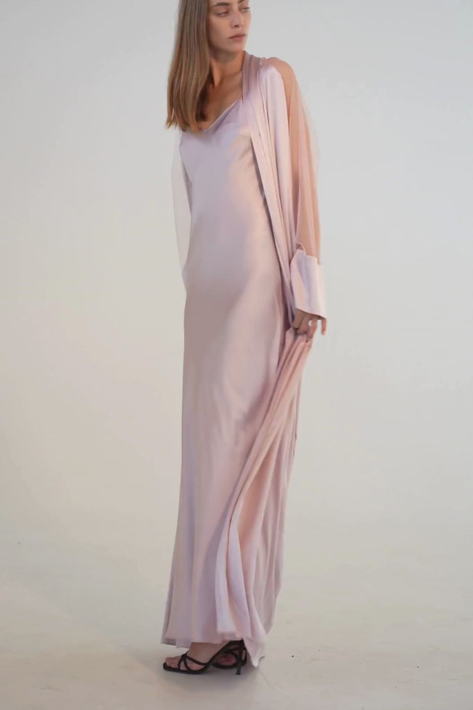 Blushed Silk Robe Product Amoralle