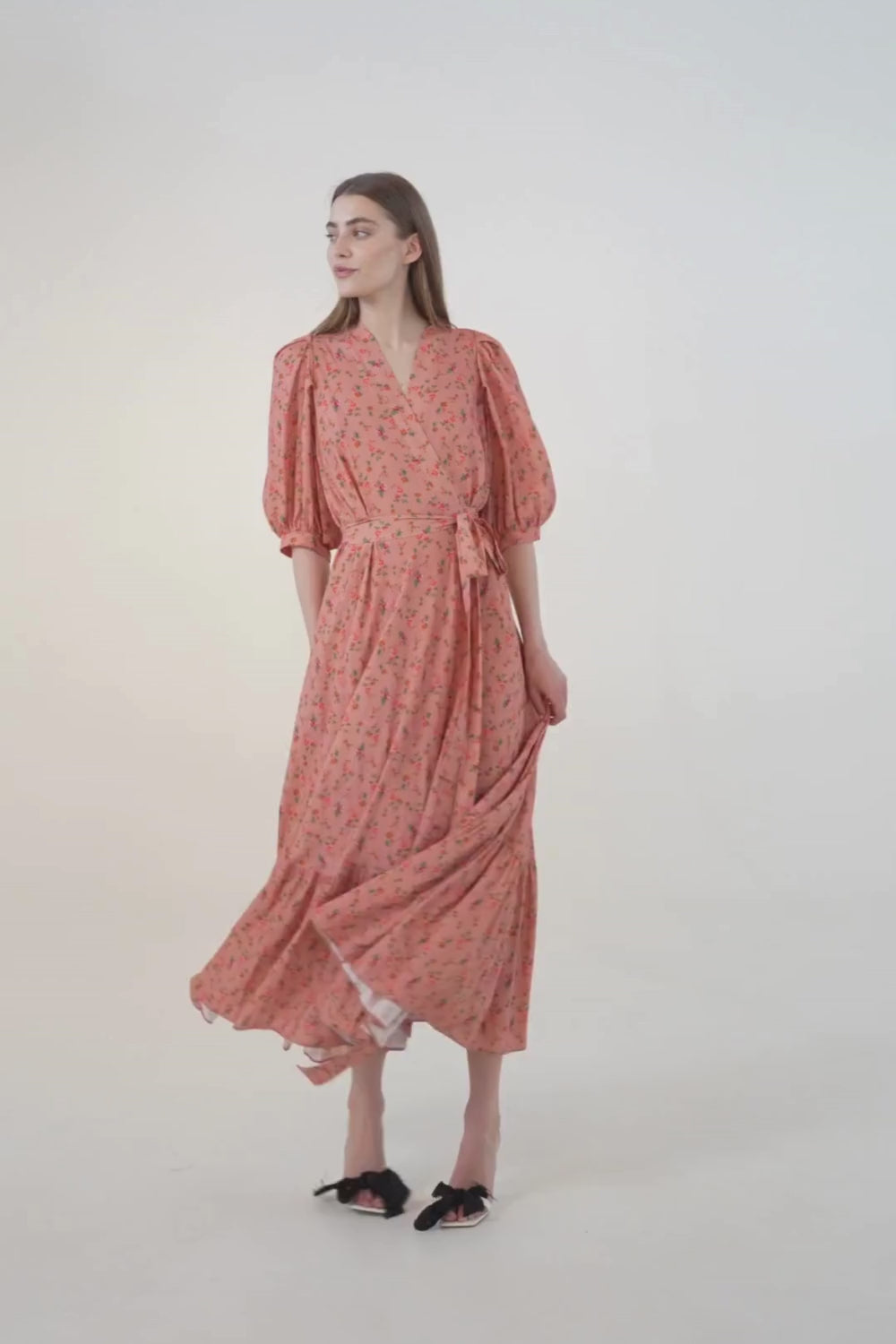 Shining Morning Wrap Dress