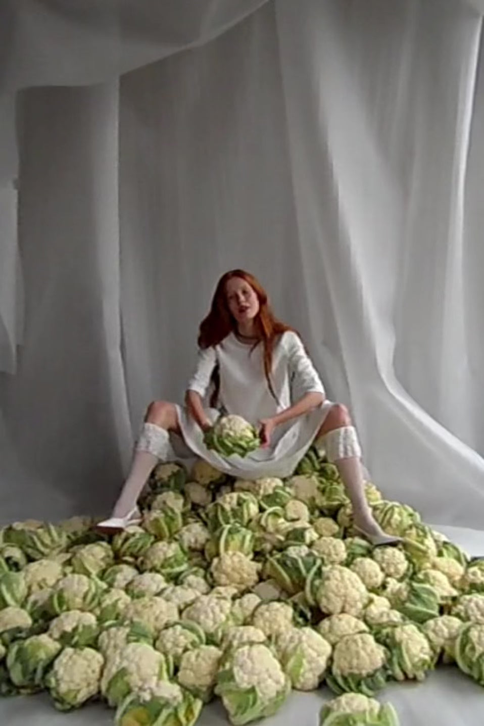 White Linen Dress With Pockets