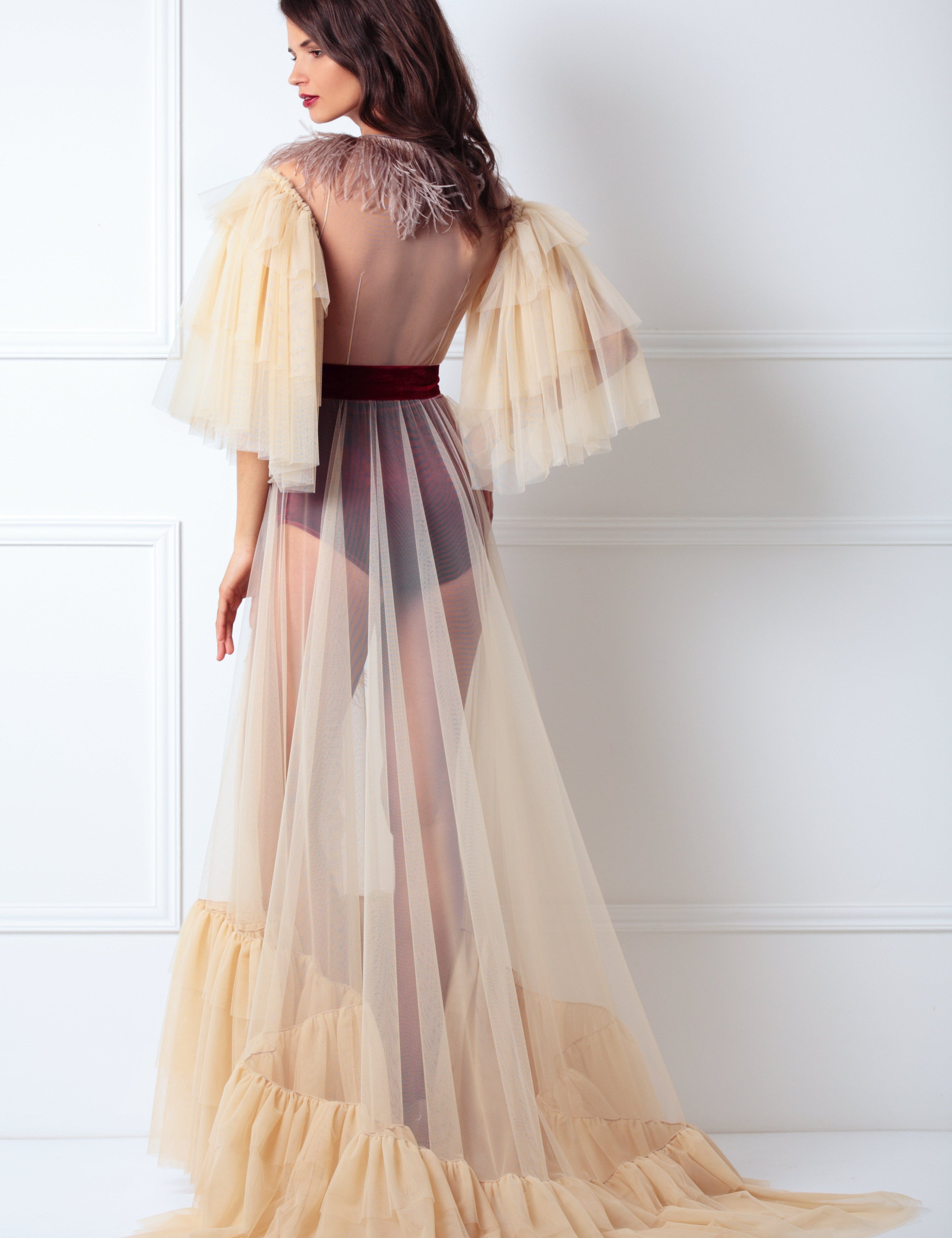  Royal Feather Robe Product Amoralle