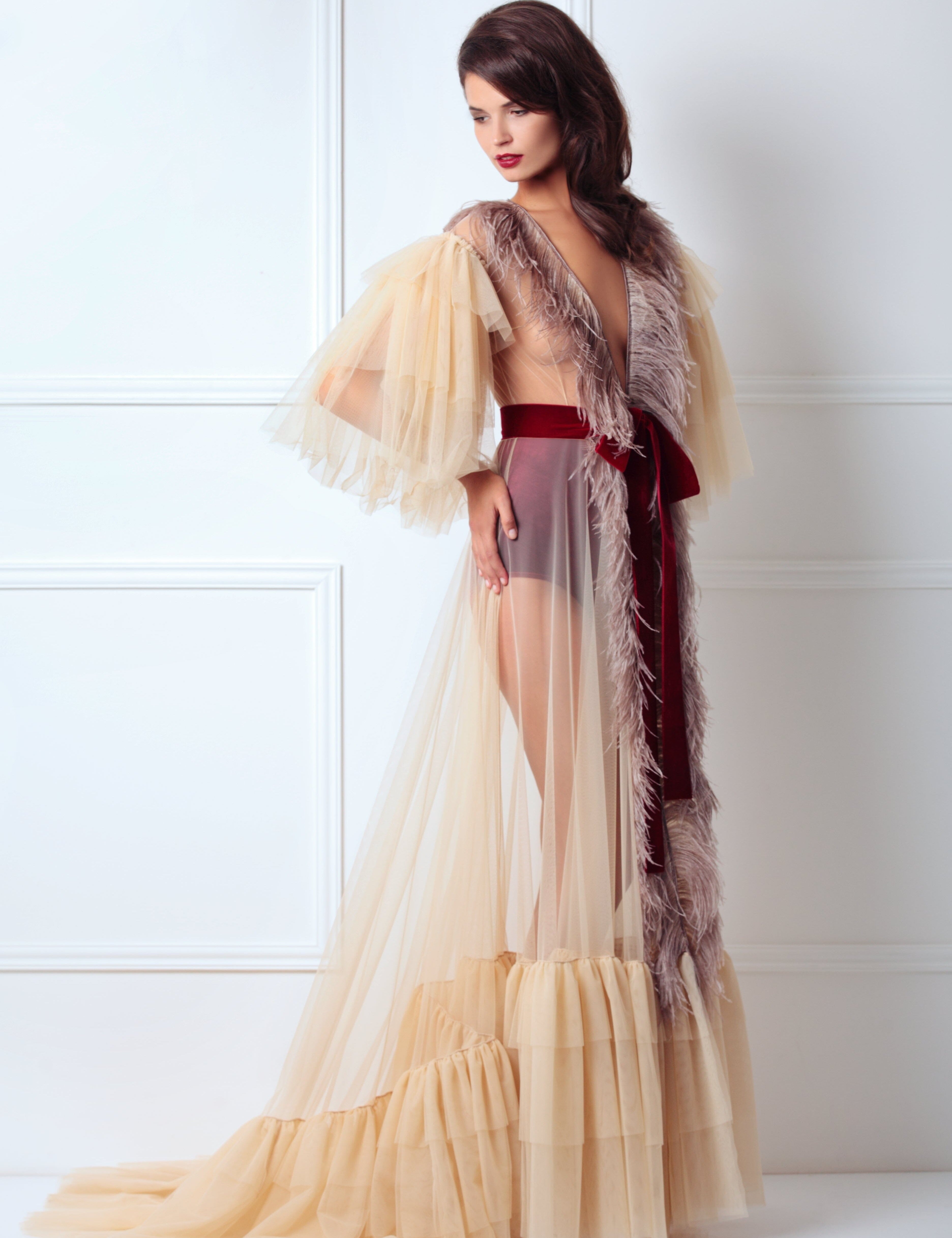  Royal Feather Robe Product Amoralle