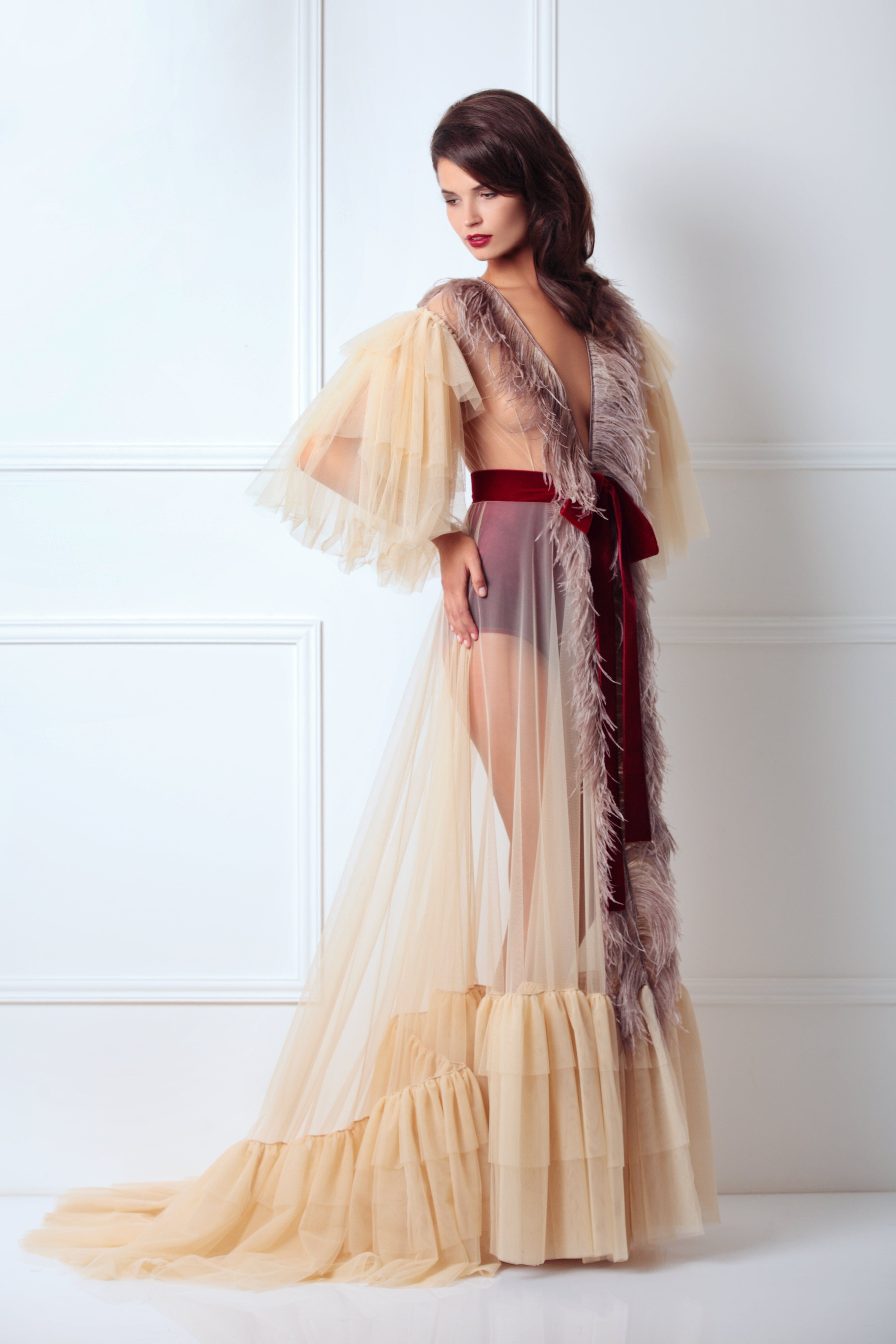  Royal Feather Robe Product Amoralle