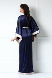  Sapphire Satin Kimono - Robe Product Amoralle