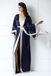  Sapphire Satin Kimono - Robe Product Amoralle