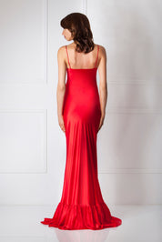  Scarlet Silk Maxi Slip Product Amoralle