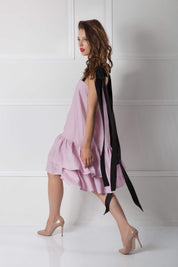  Serene Peony Linen Dress Product Amoralle
