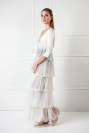  Shadow Bloom Robe Ivory Amoralle