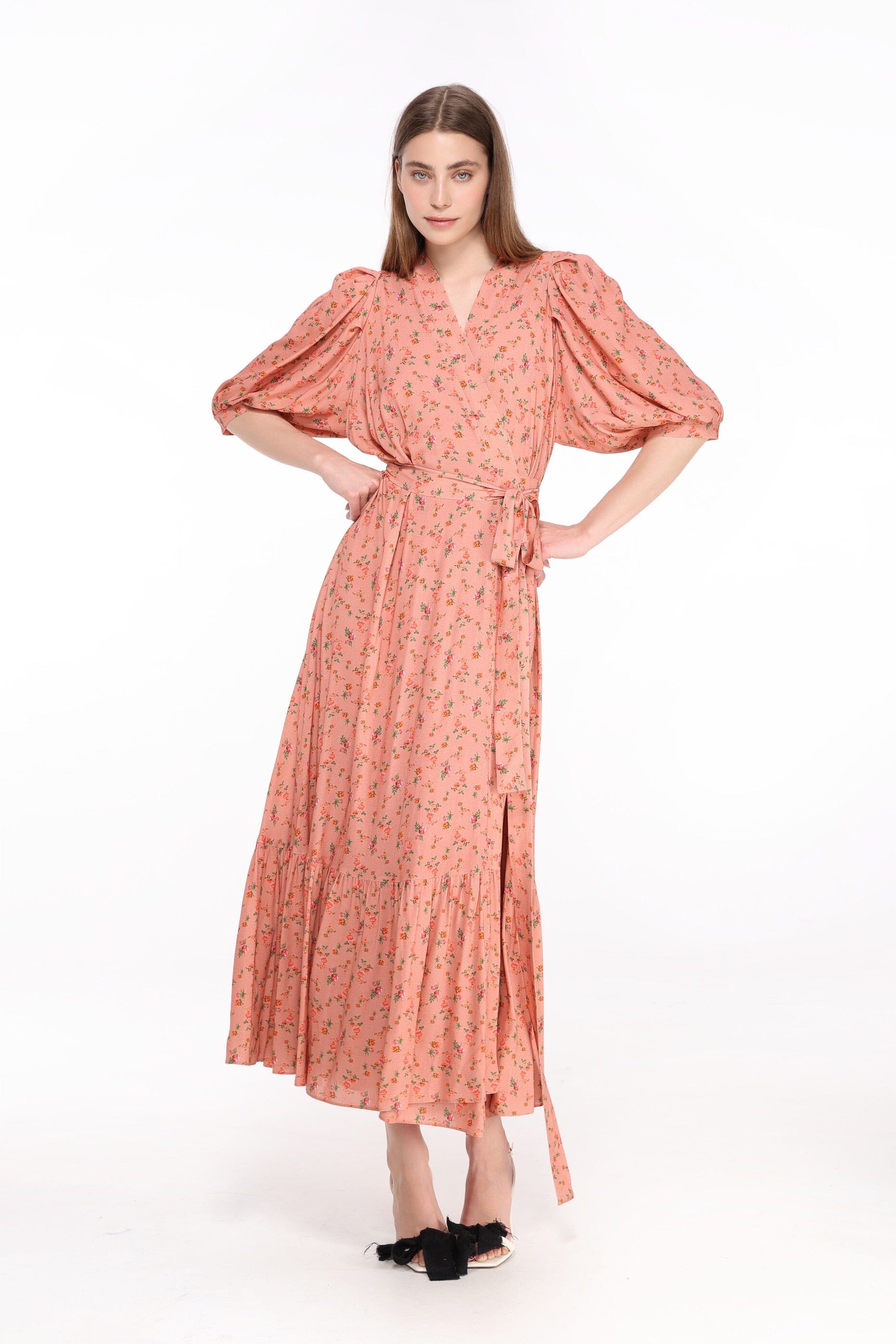  Shining Morning Wrap Dress Product Amoralle