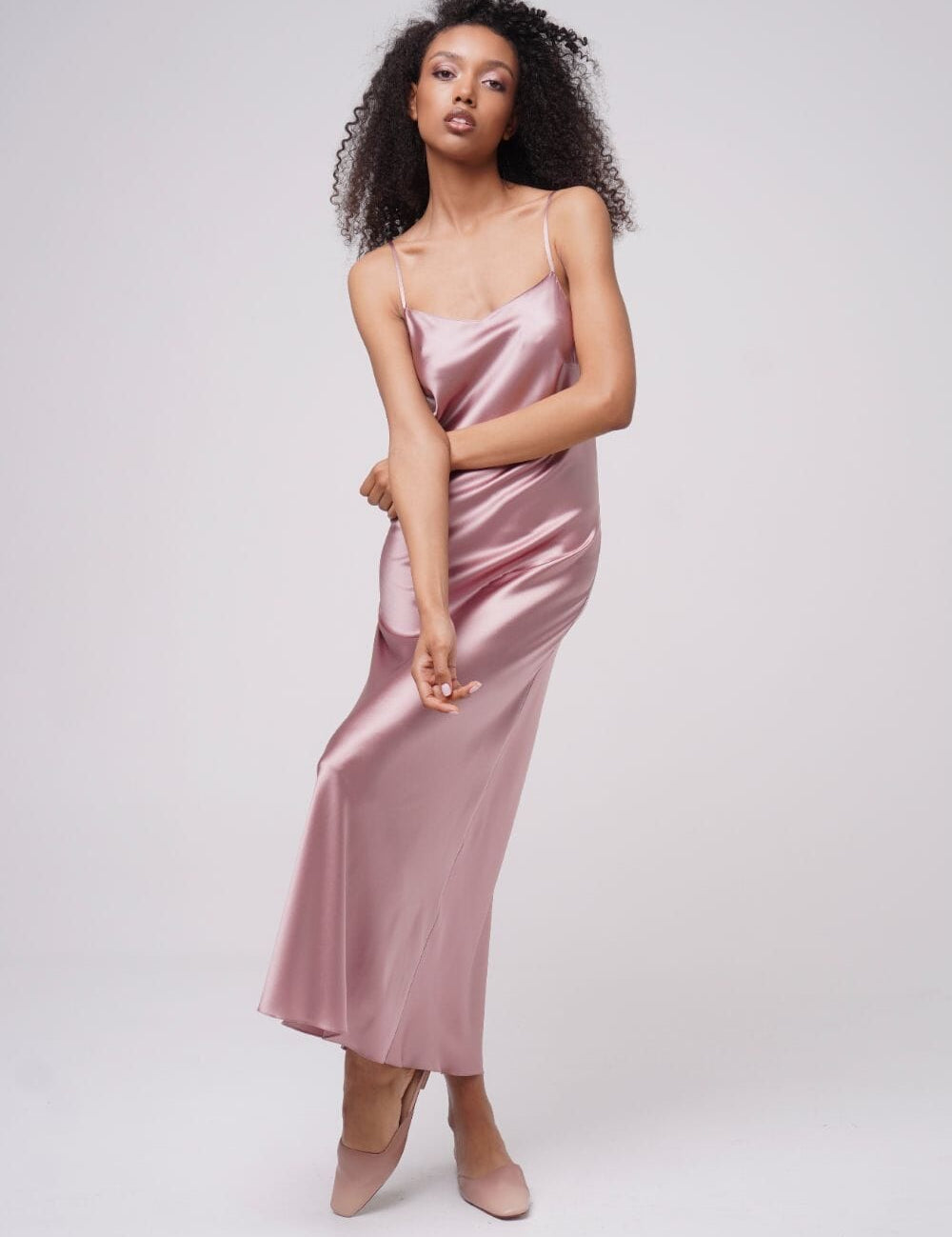  Silk Light Elysian Midi Slip Product SIA Glamoralle