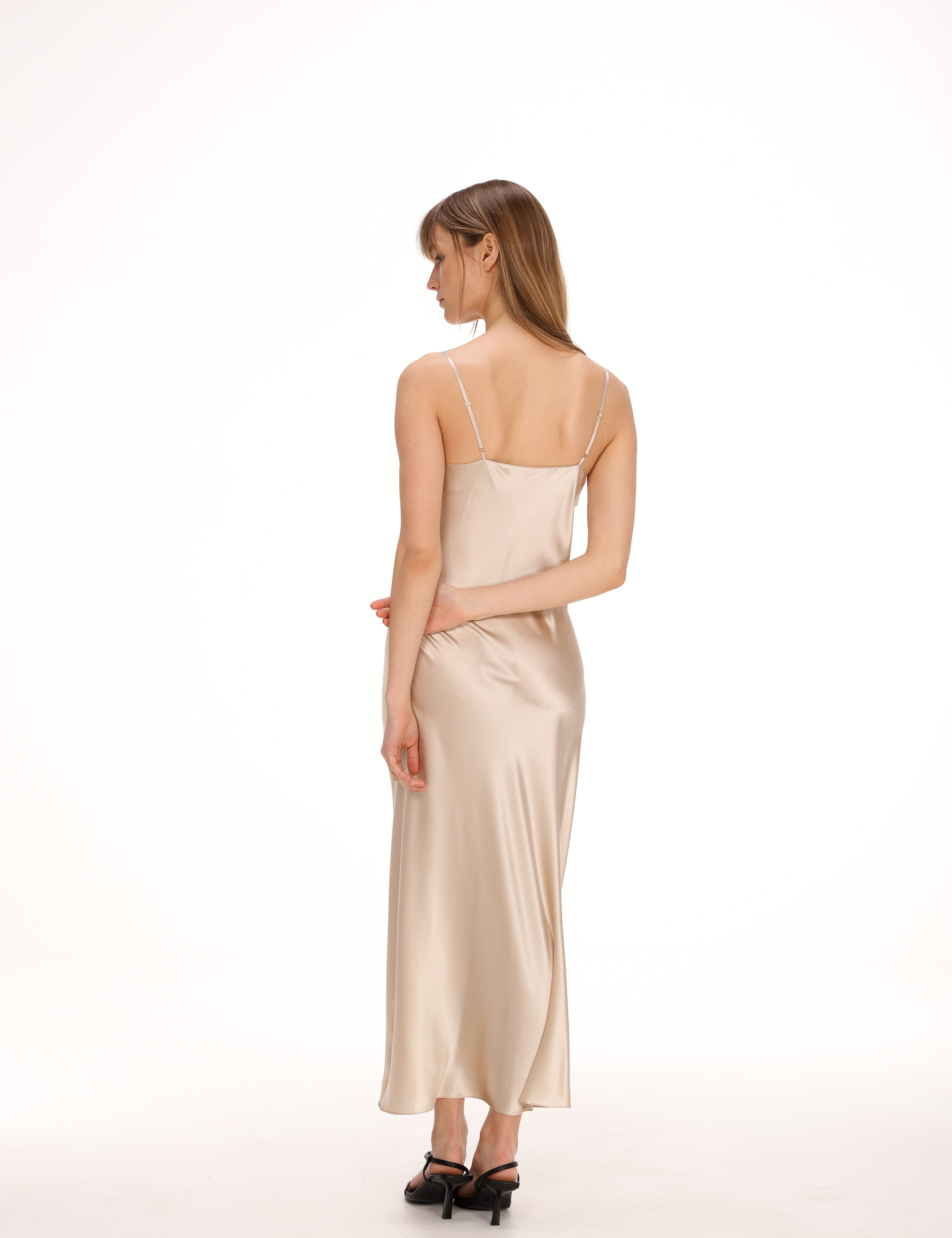  Silk Midi Slip Product Amoralle