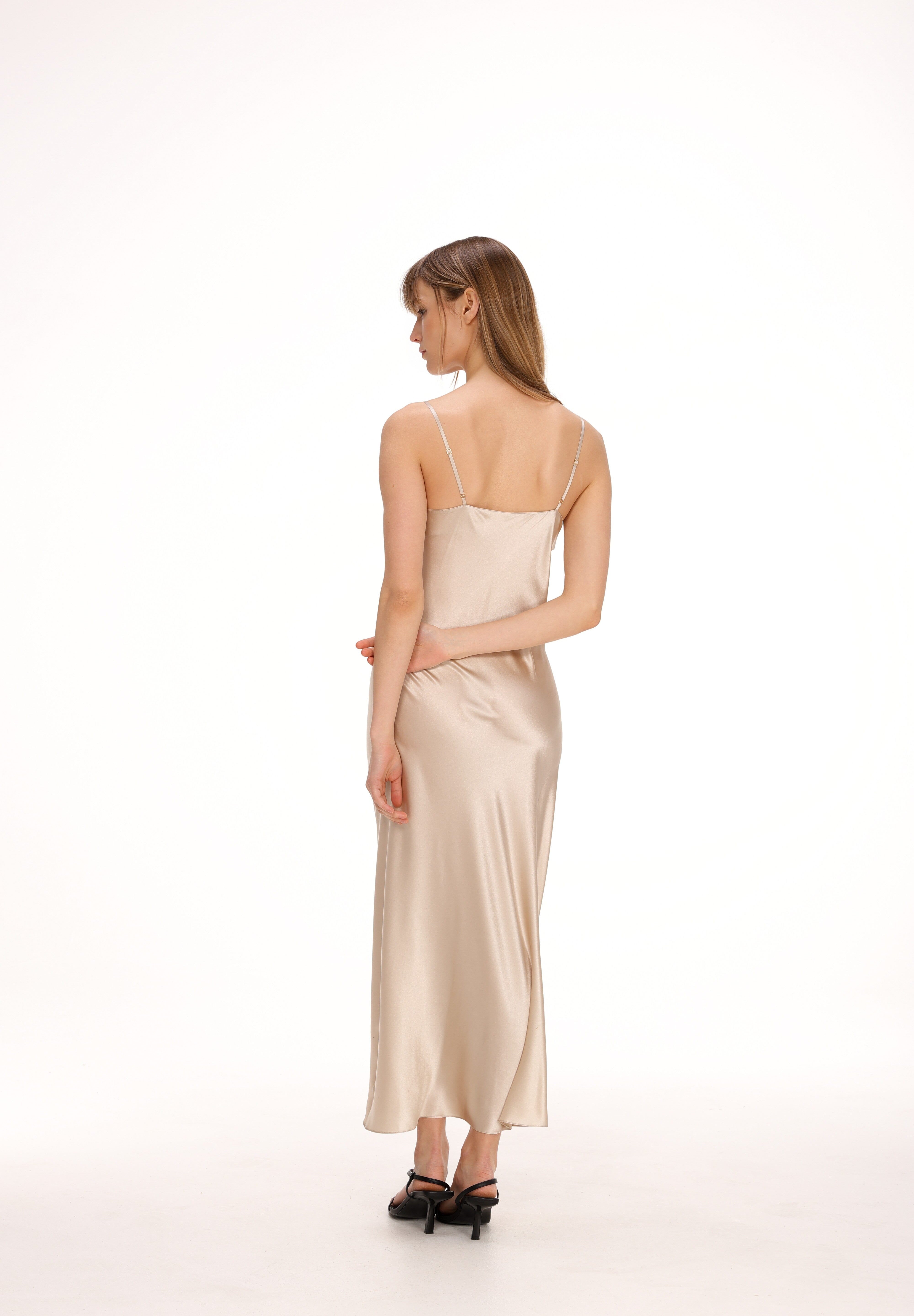  Silk Midi Slip Product Amoralle