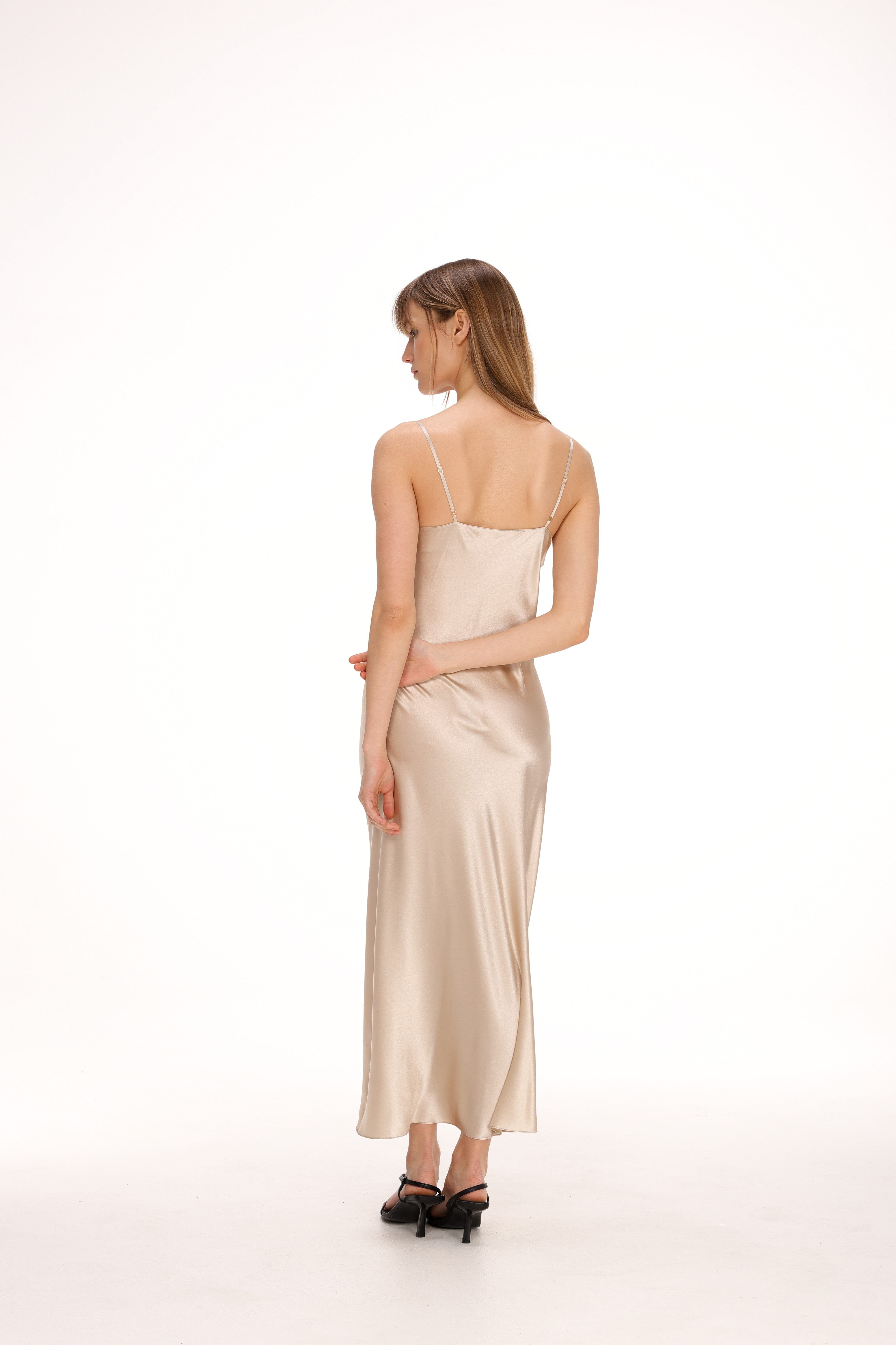  Silk Midi Slip Product Amoralle