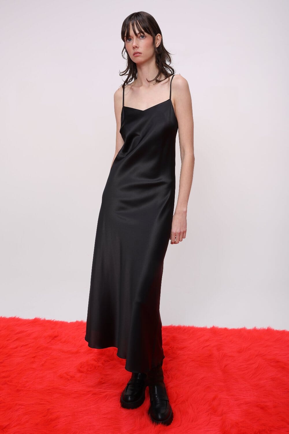 Silk Midi Slip Dress