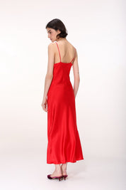  Silk Midi Slip Dress Product Amoralle