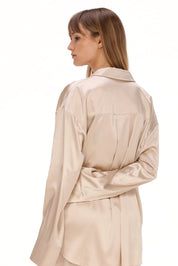  Silk Shirt in Light Beige Product Amoralle