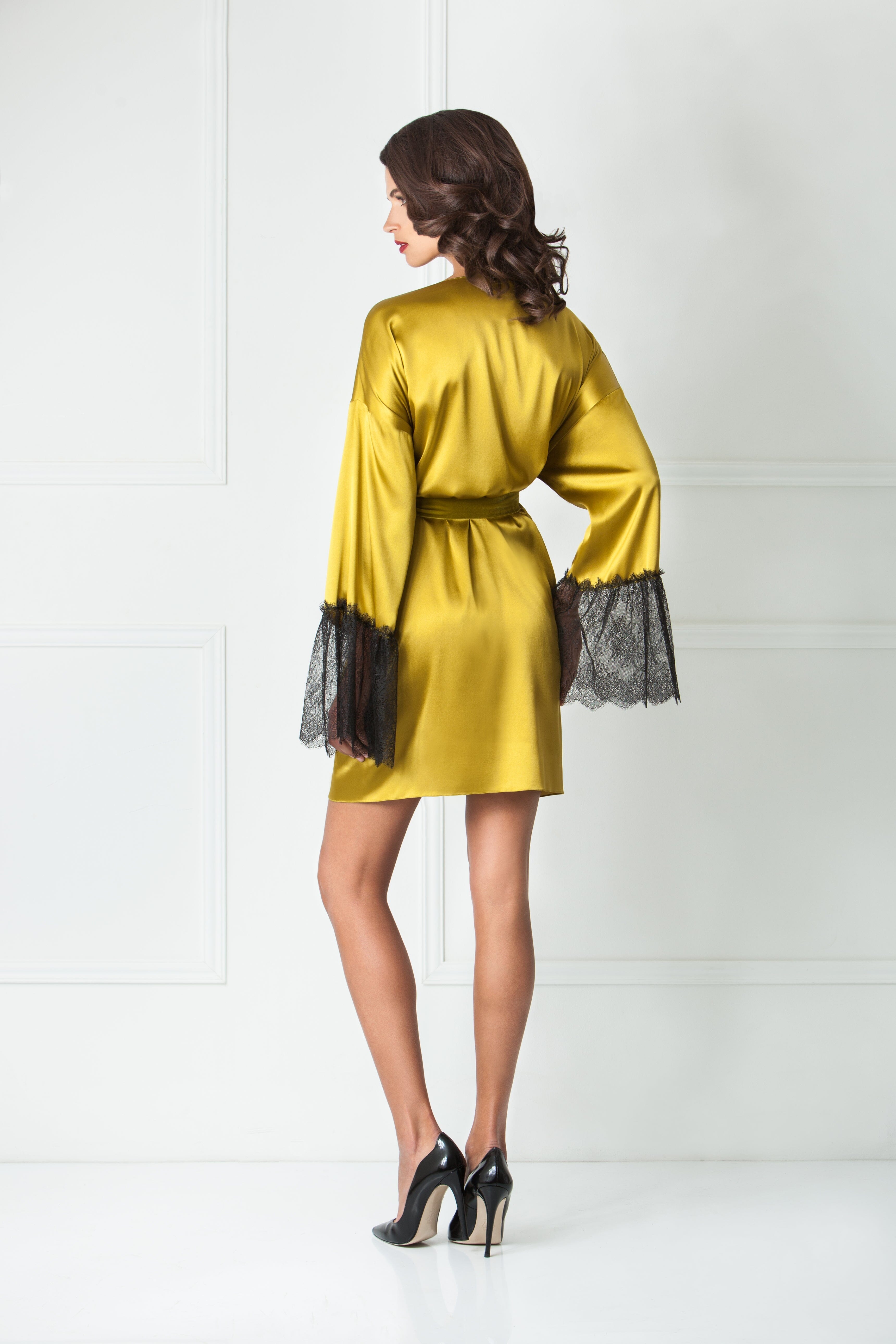  Silk & Starlight Robe Light Gold Citrine Amoralle