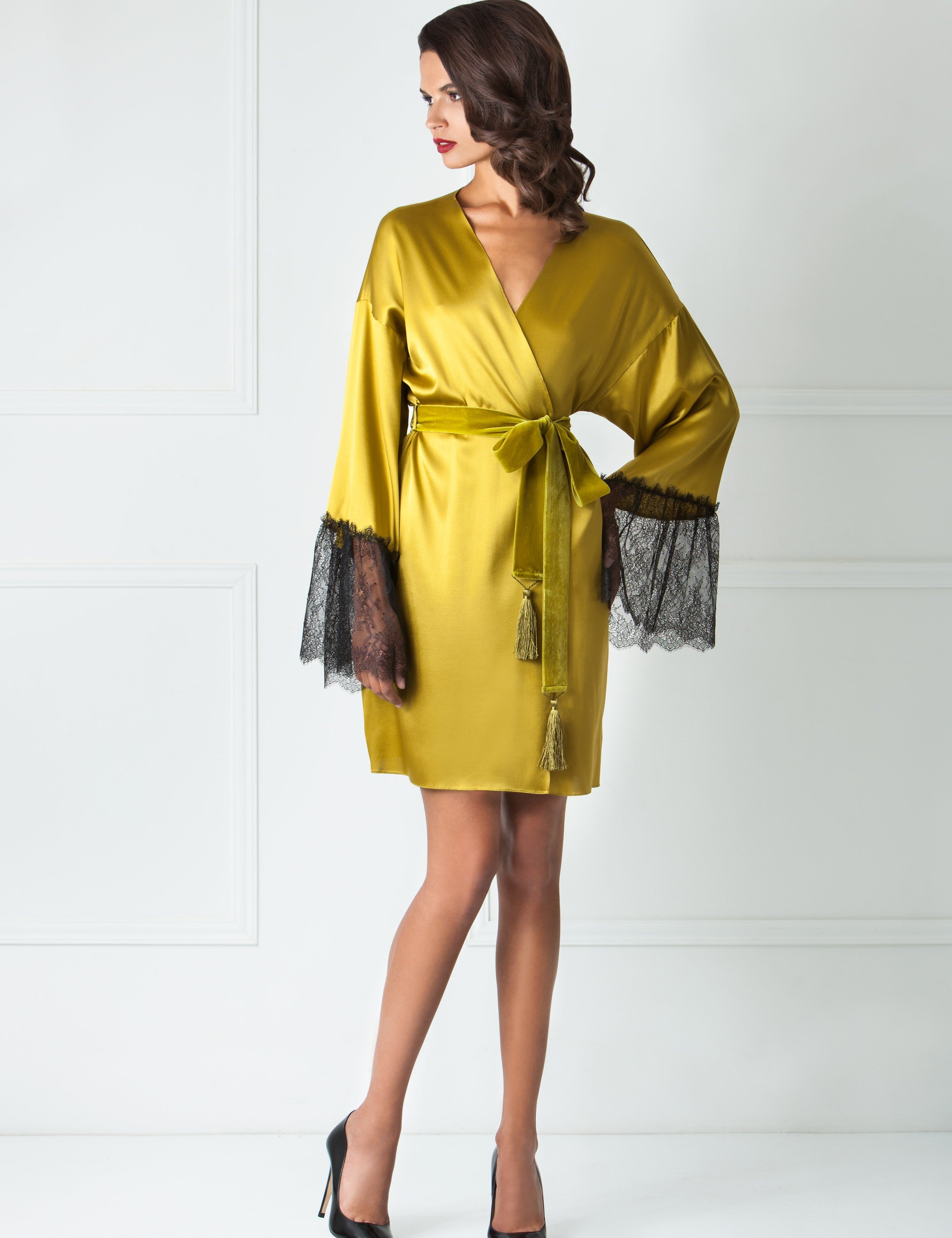  Silk & Starlight Robe Light Gold Citrine Amoralle