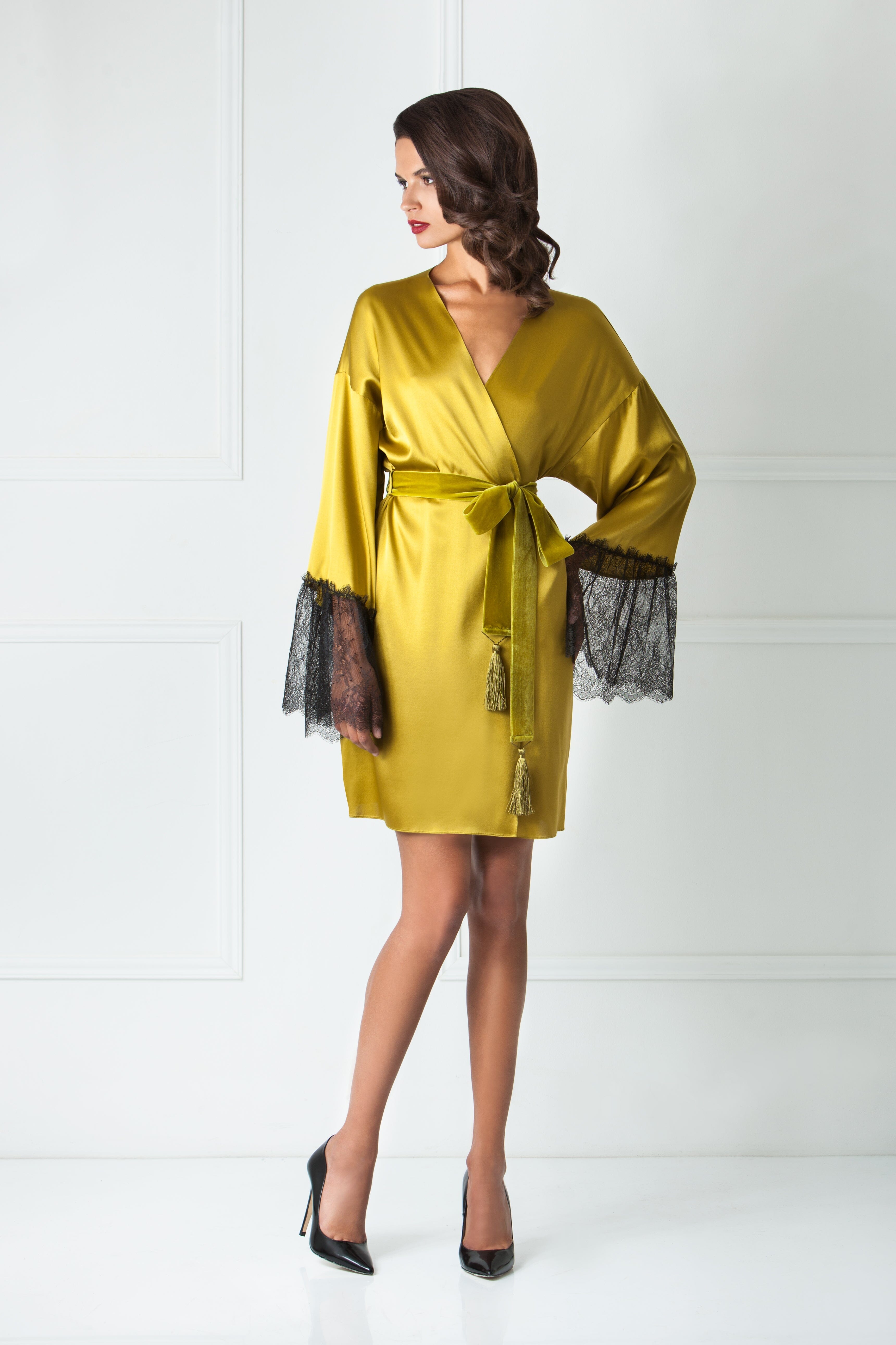  Silk & Starlight Robe Light Gold Citrine Amoralle