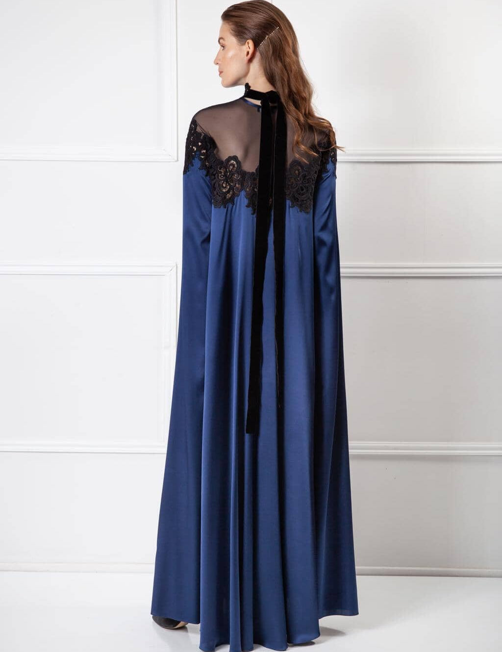  Silk Temptation Robe Black Amoralle