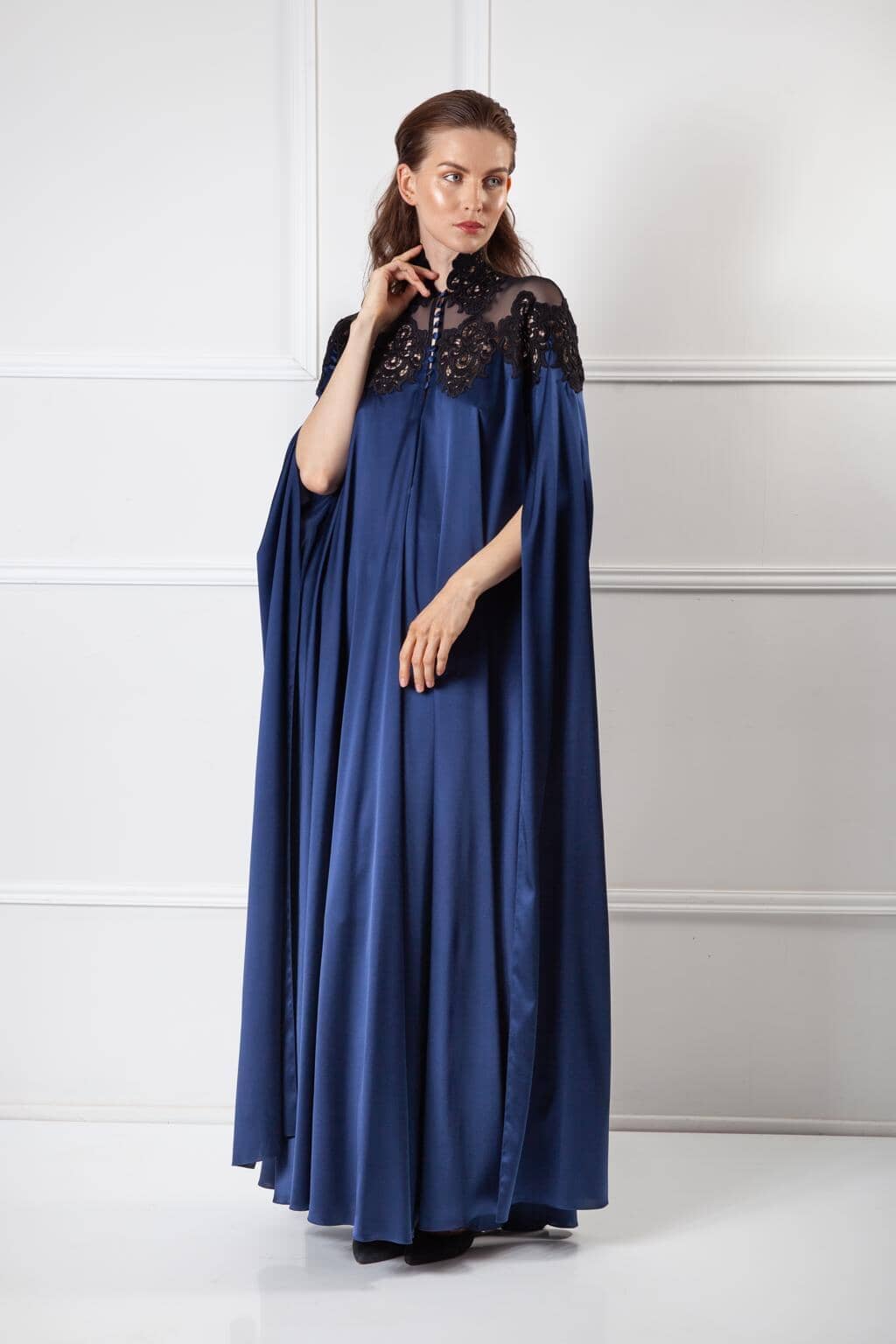  Silk Temptation Robe Black Amoralle