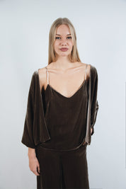  Silk Velvet Smile Maxi Set Mocha Product Amoralle