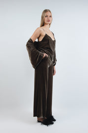  Silk Velvet Smile Maxi Set Mocha Product Amoralle