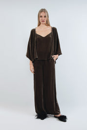  Silk Velvet Smile Maxi Set Mocha Product Amoralle