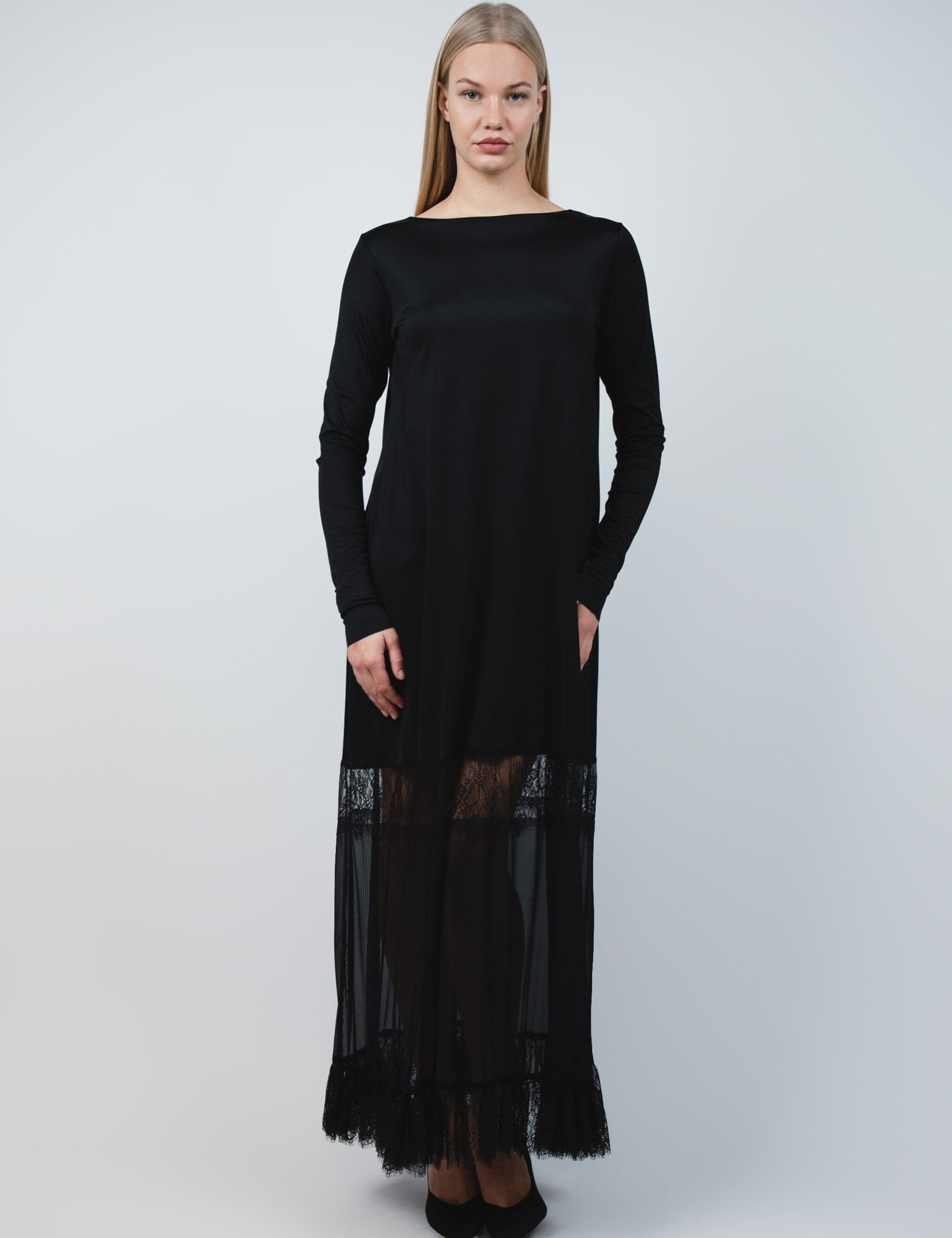  Sparkling Night Dress Black Product Amoralle