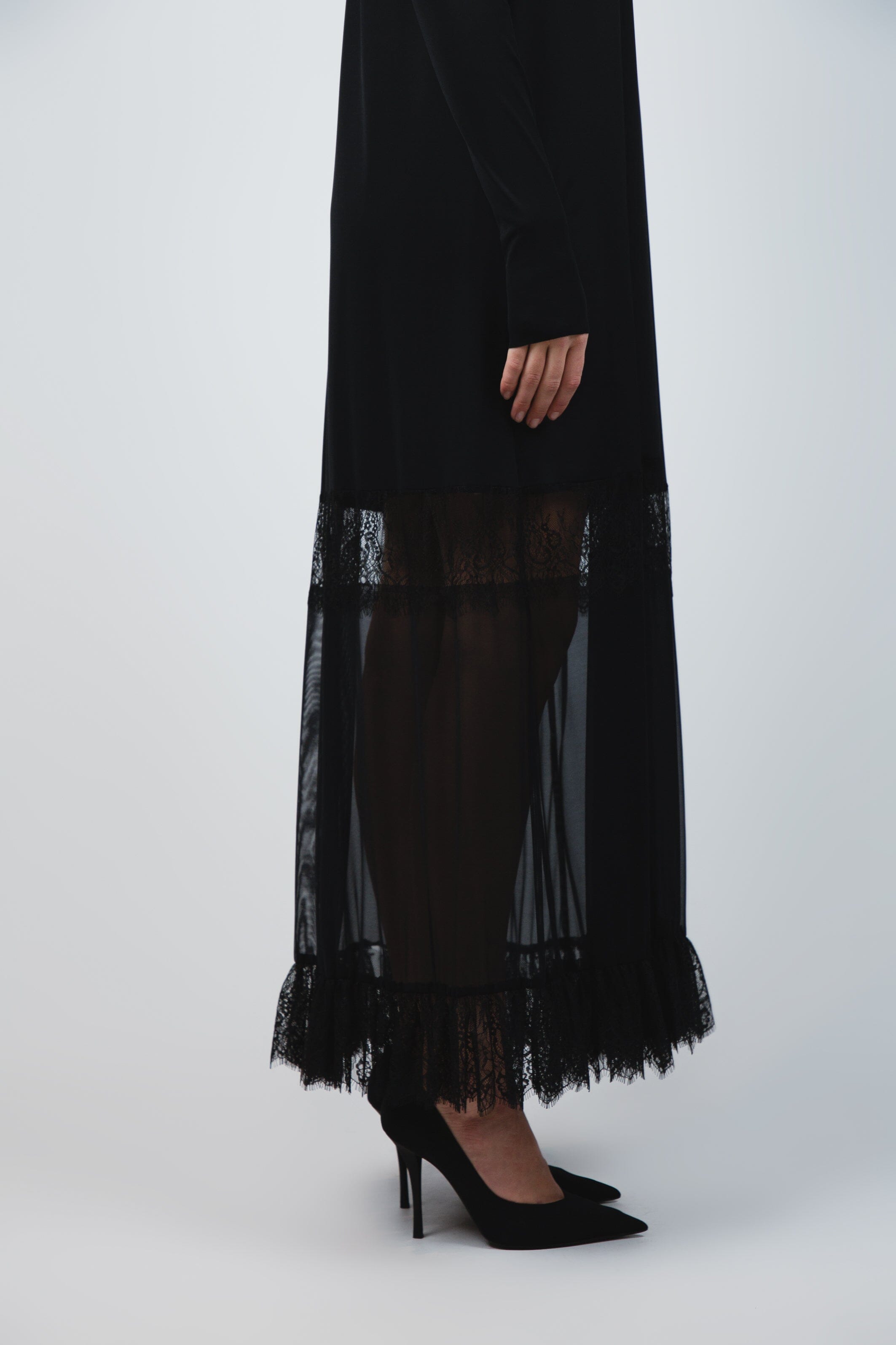  Sparkling Night Dress Black Product Amoralle