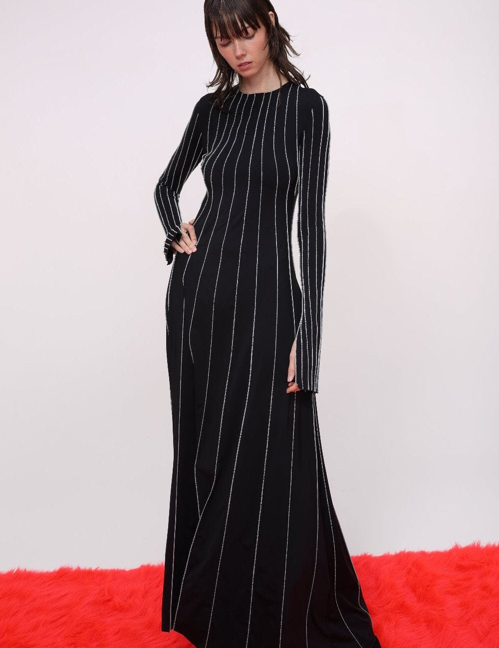  Stitch Detail Maxi Dress Product Amoralle
