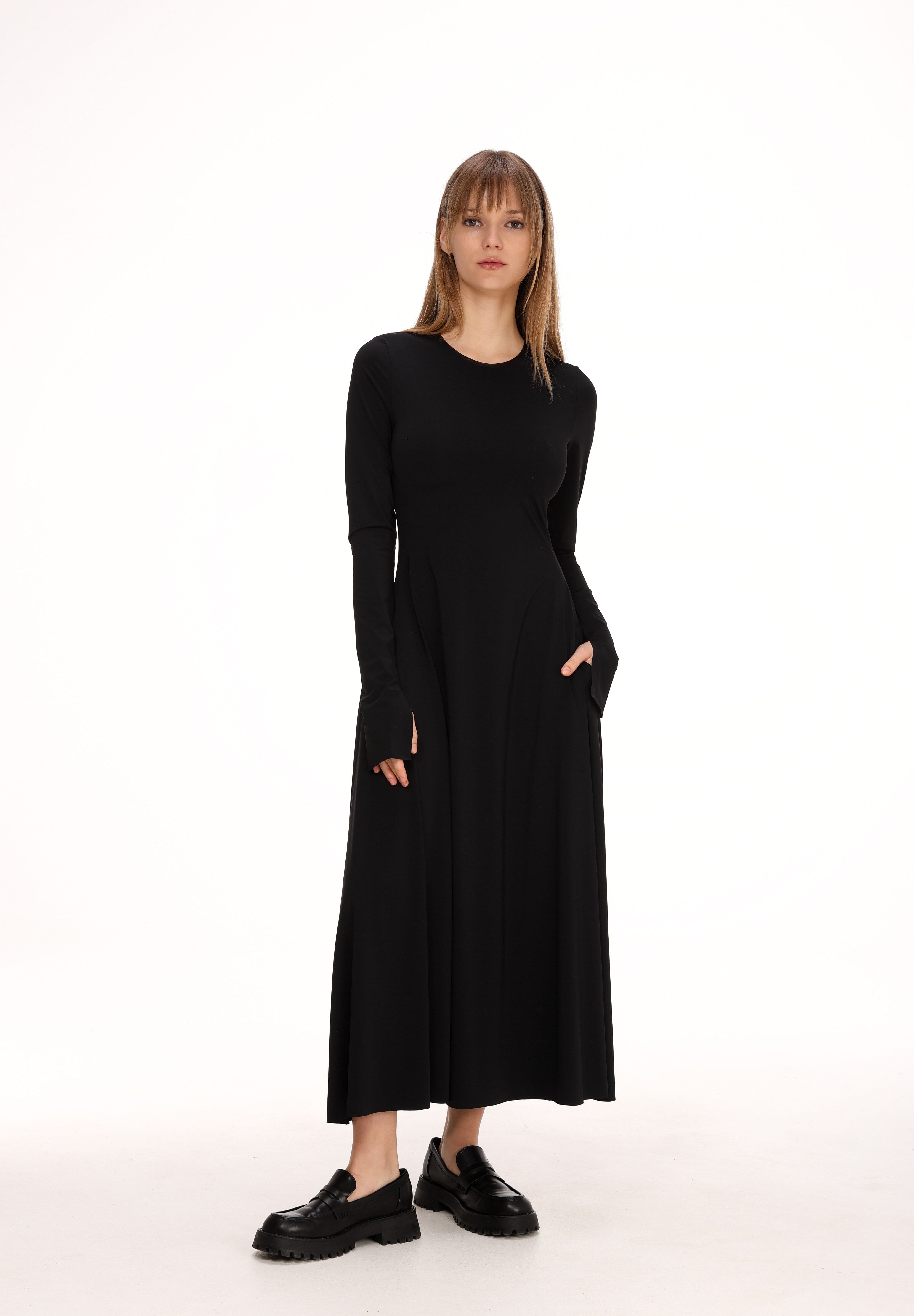  Stretch Jersey Midi Dress Product Amoralle