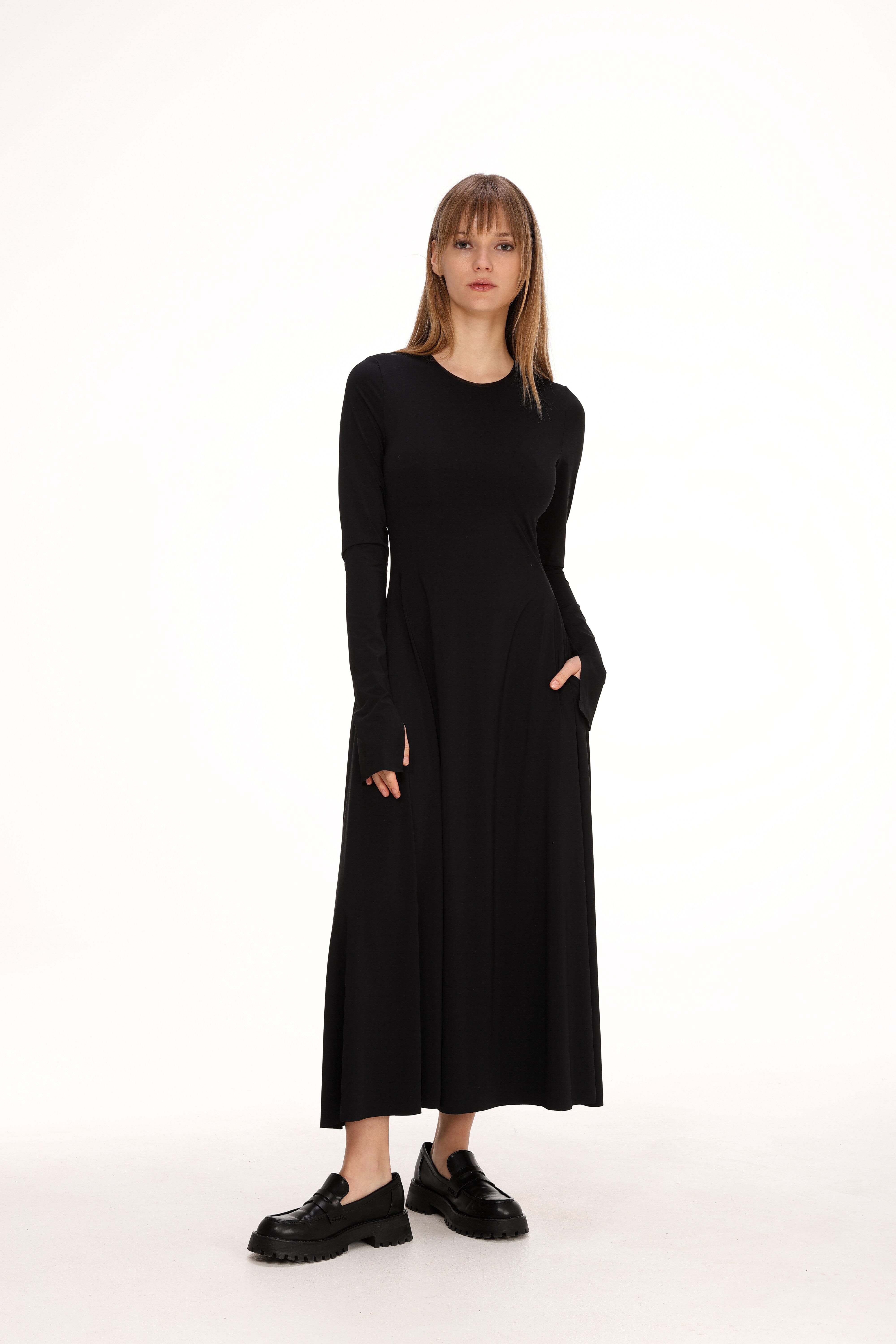  Stretch Jersey Midi Dress Product Amoralle