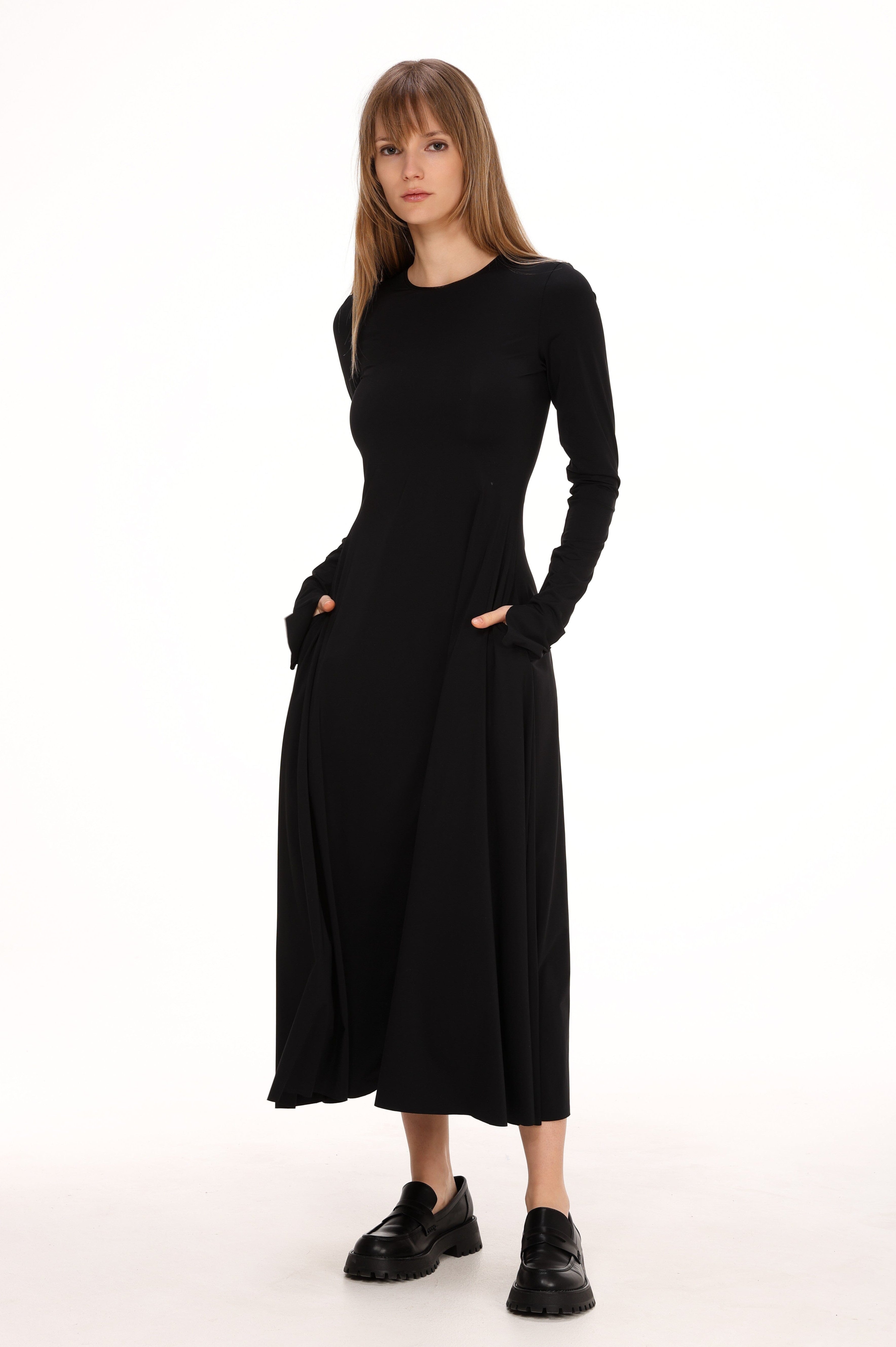  Stretch Jersey Midi Dress Product Amoralle