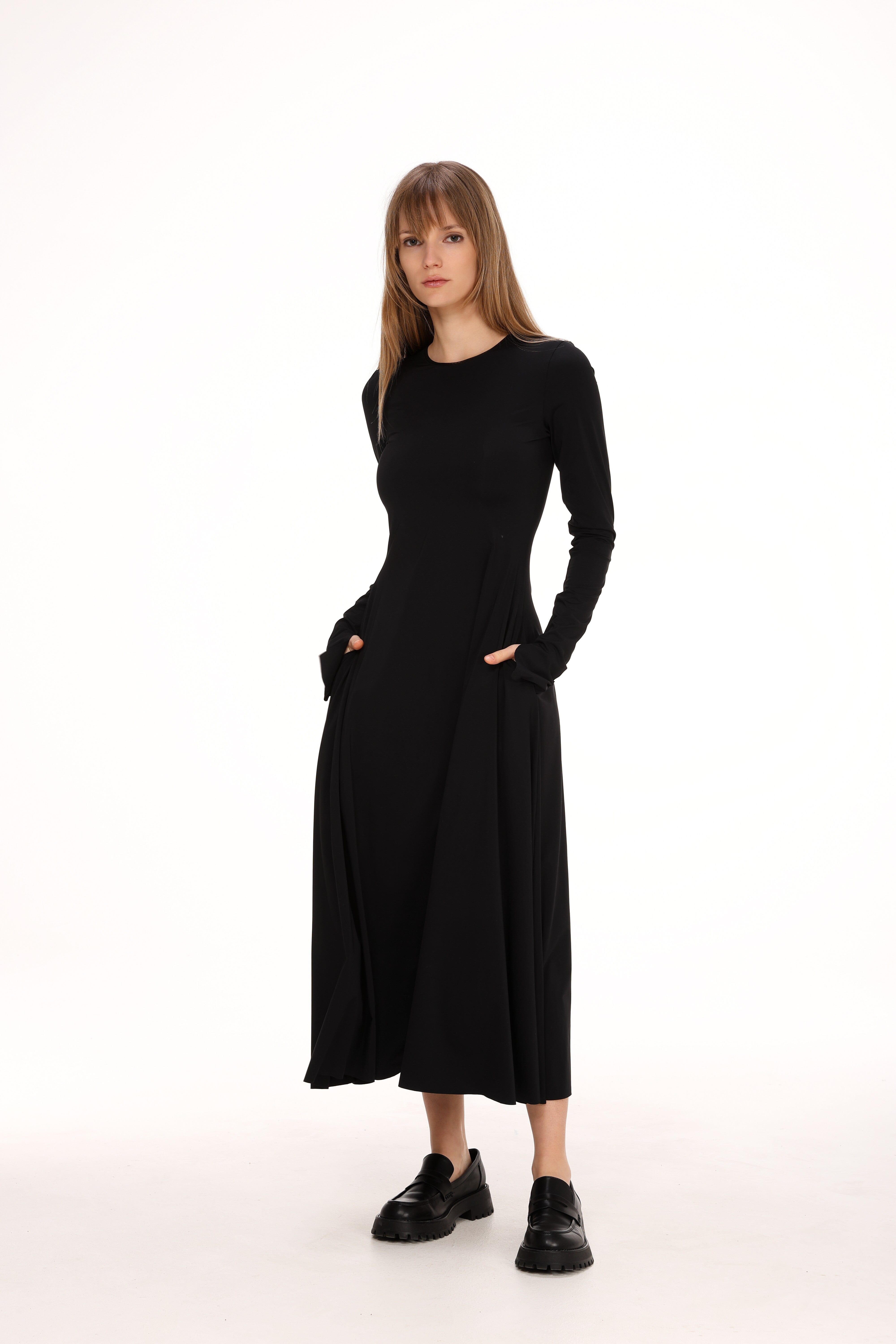  Stretch Jersey Midi Dress Product Amoralle