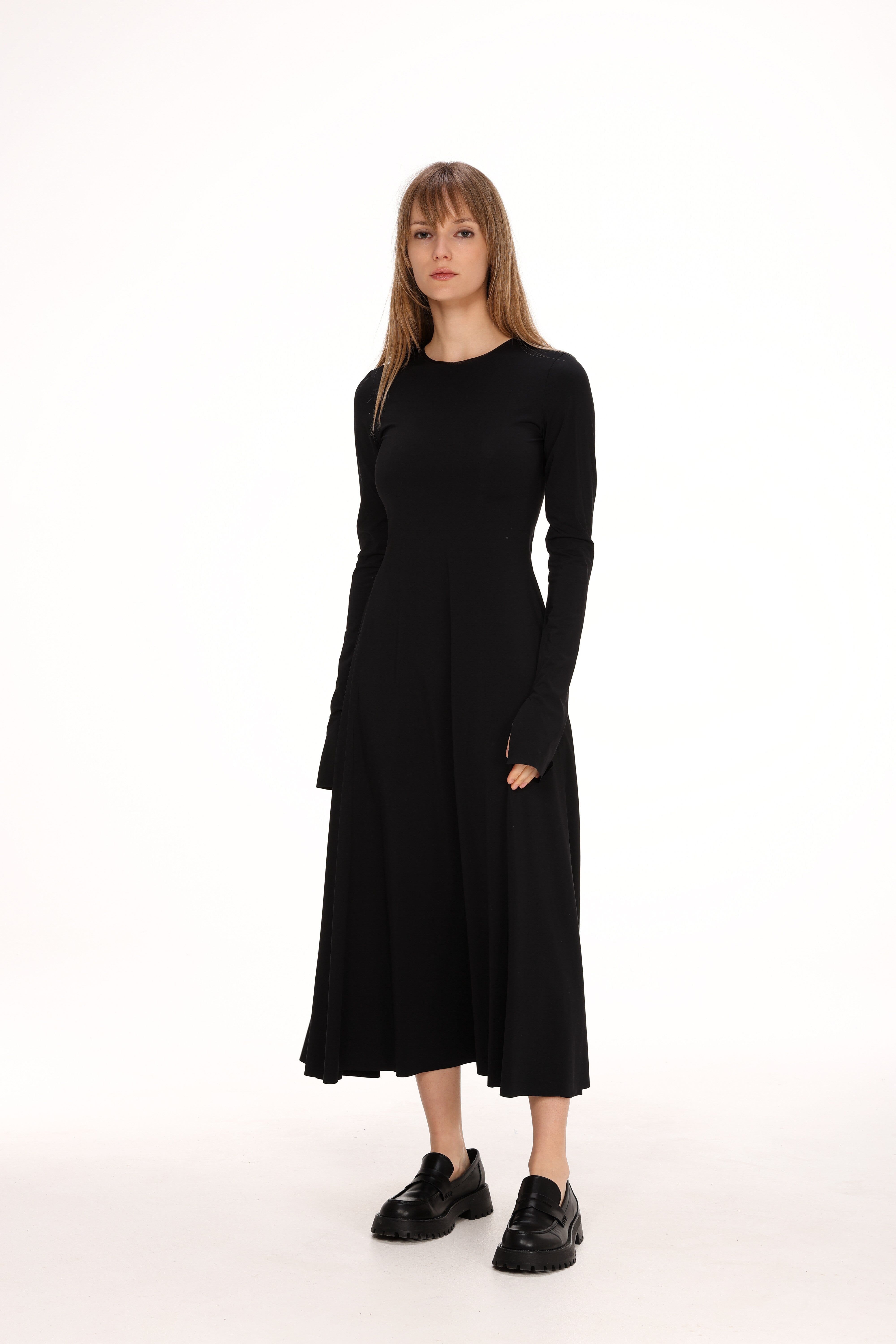  Stretch Jersey Midi Dress Product Amoralle