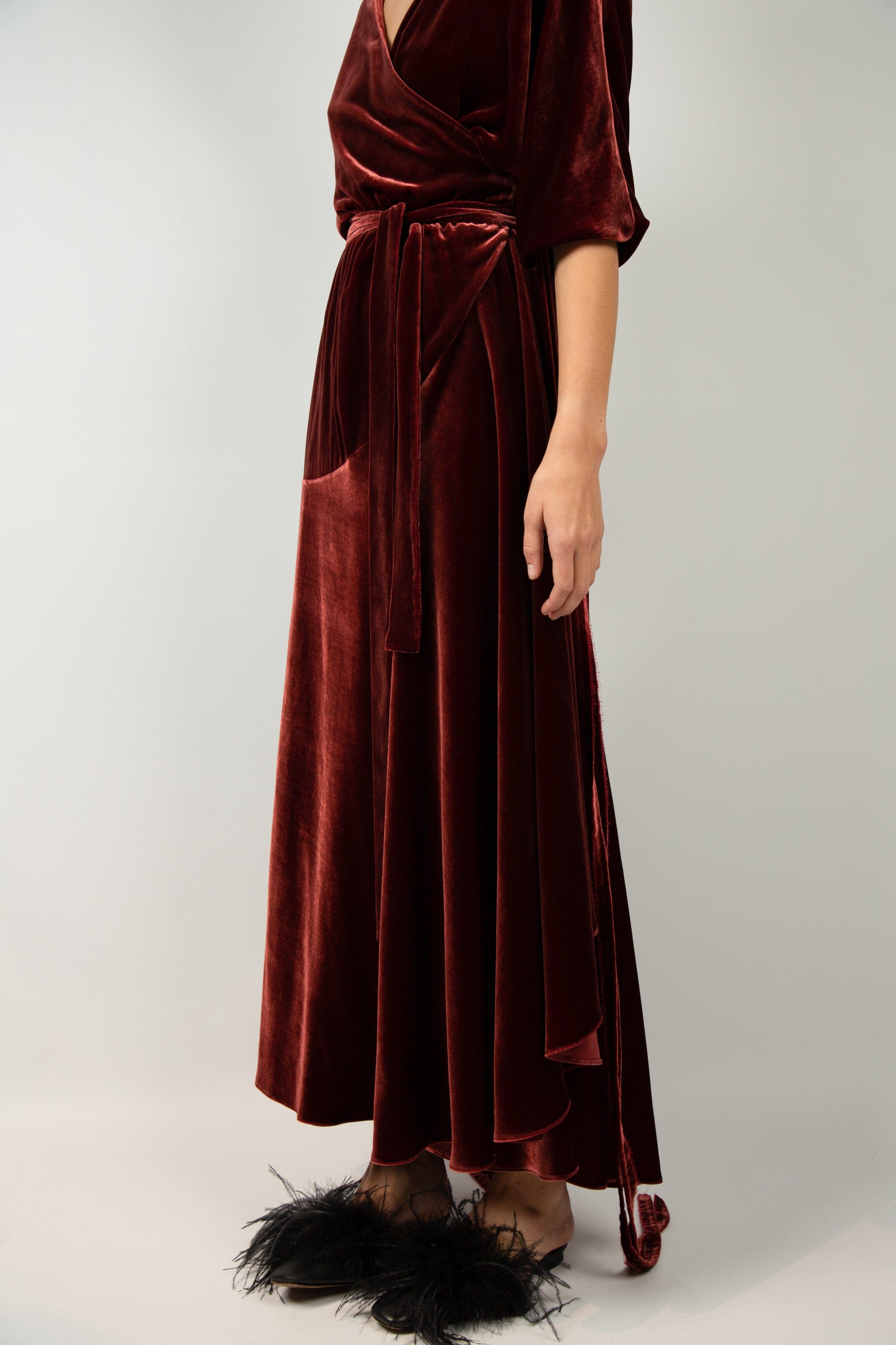  Tenderness Dress Bordeaux Product Amoralle