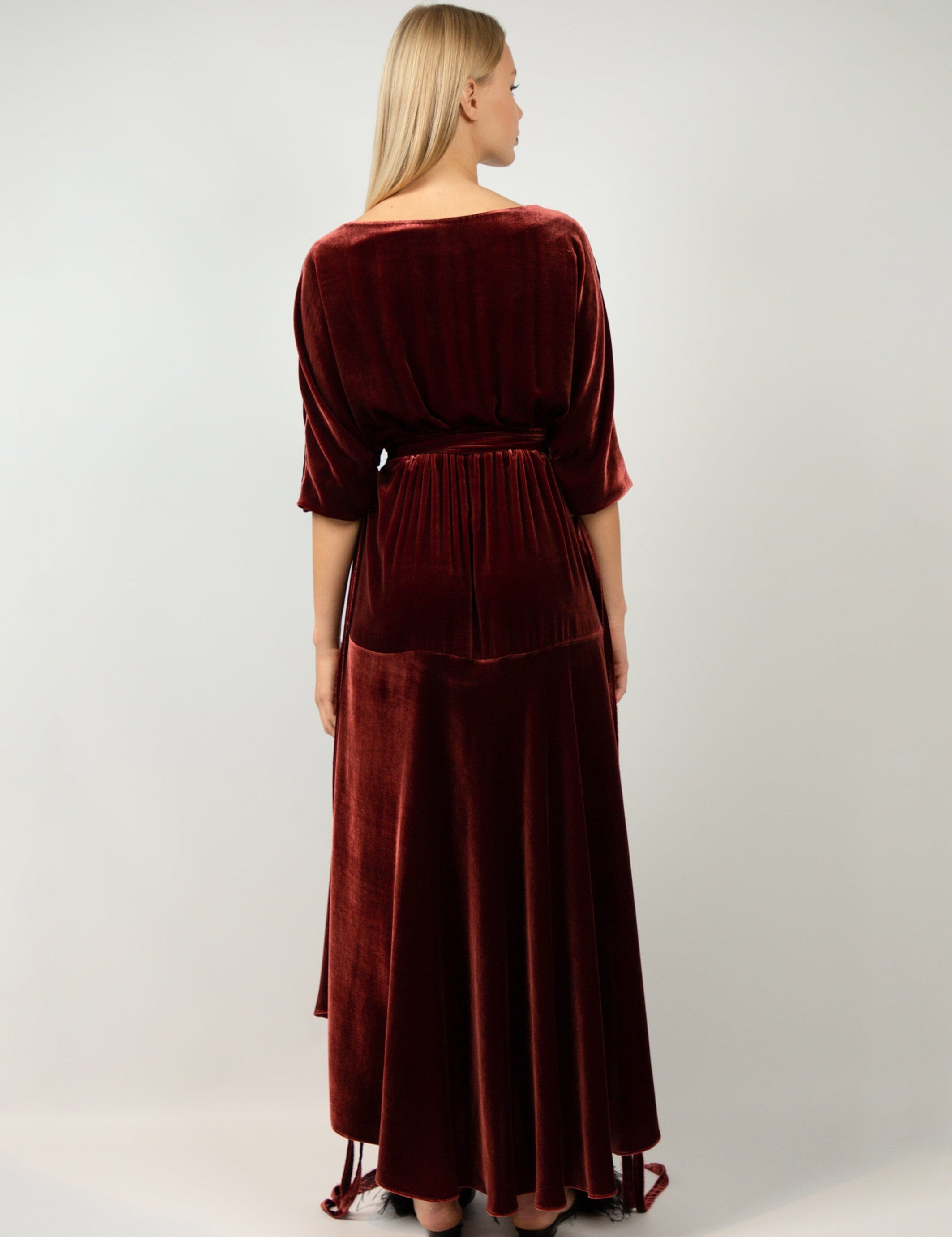  Tenderness Dress Bordeaux Product Amoralle