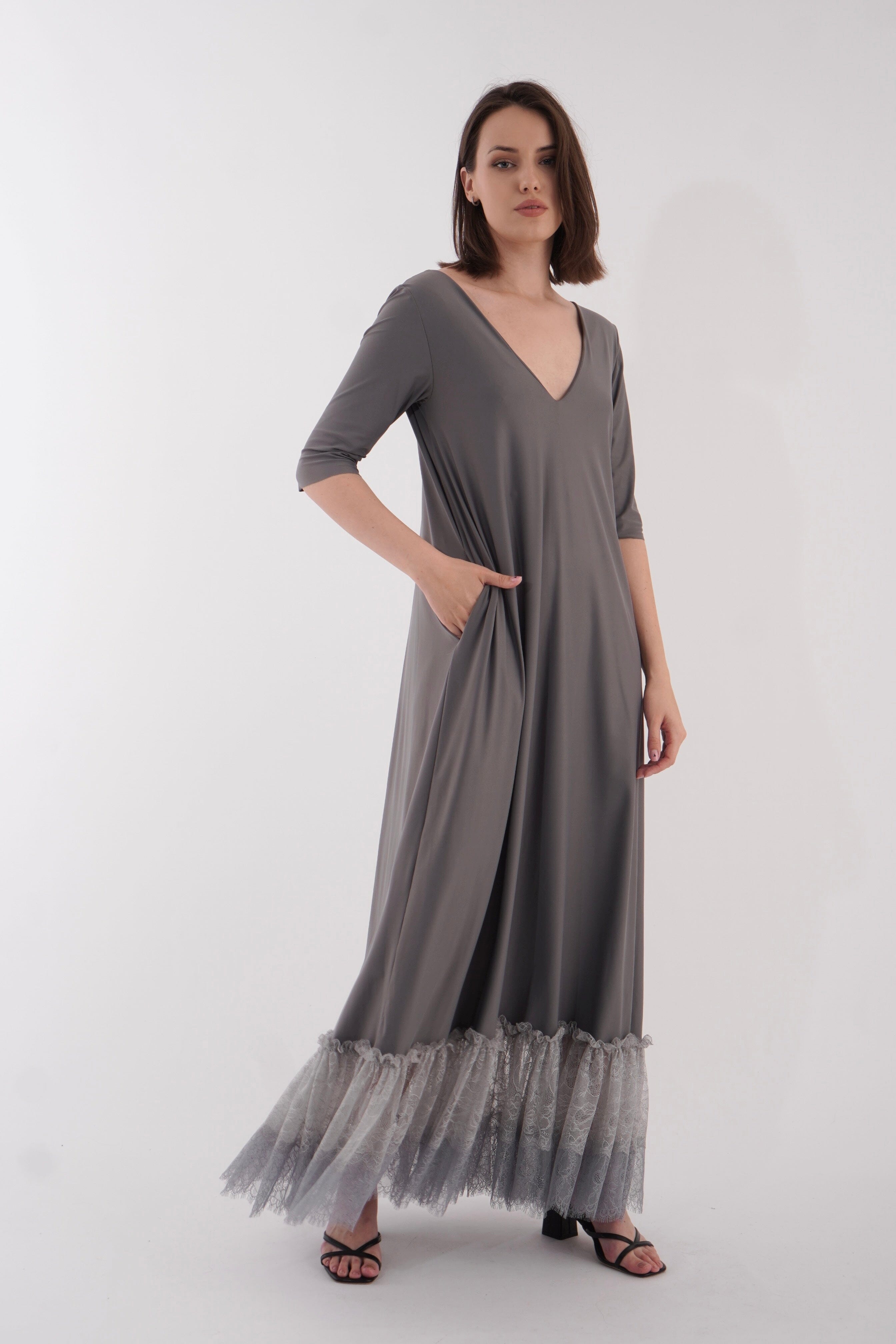  That&#39;s Love Dress Light Grey Product Amoralle