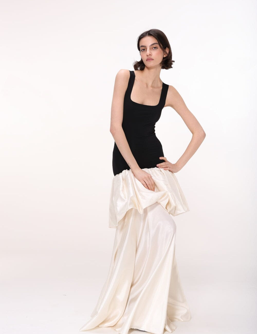  Two-Tone Sleeveless Dress Product Amoralle