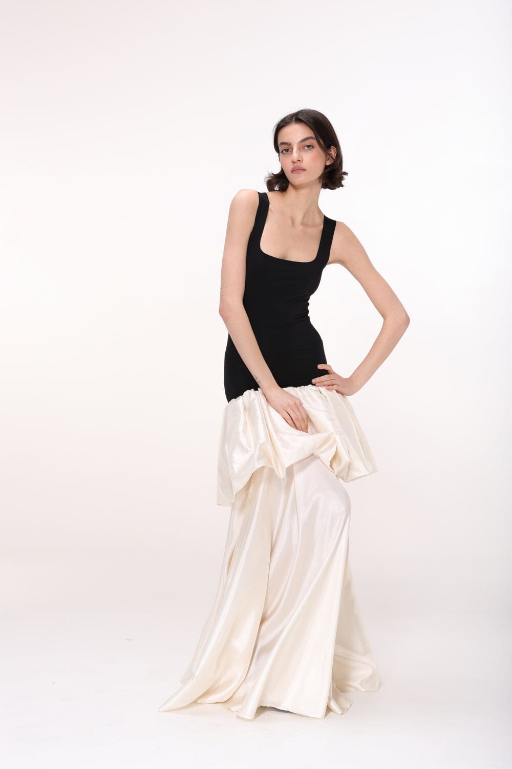  Two-Tone Sleeveless Dress Product Amoralle