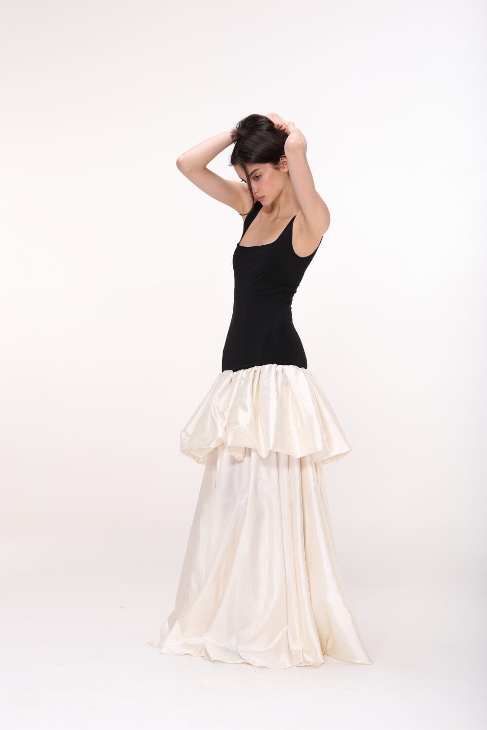  Two-Tone Sleeveless Dress Product Amoralle