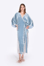  Velvet Wings Robe – Powder Blue Product Amoralle