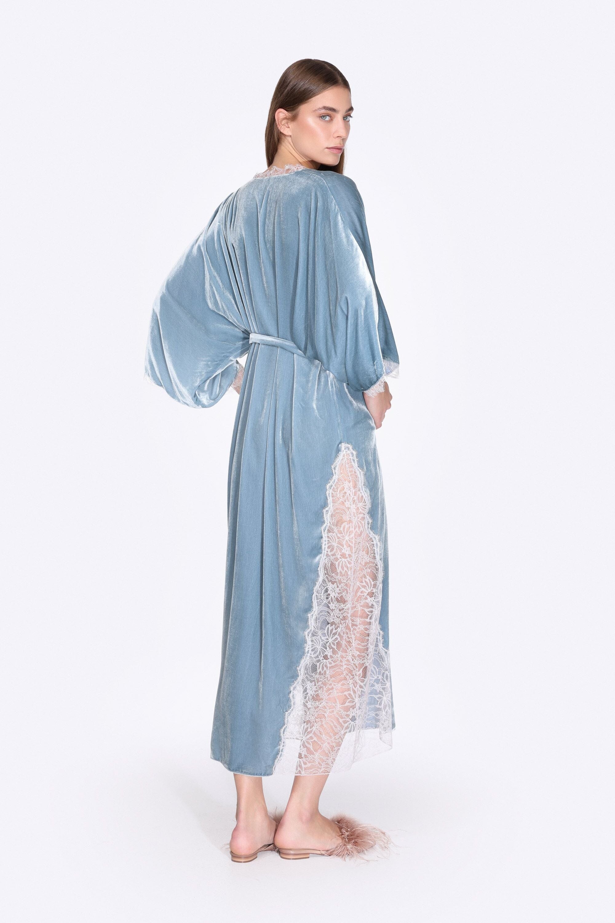 Velvet Wings Robe – Powder Blue Product Amoralle