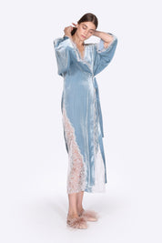  Velvet Wings Robe – Powder Blue Product Amoralle
