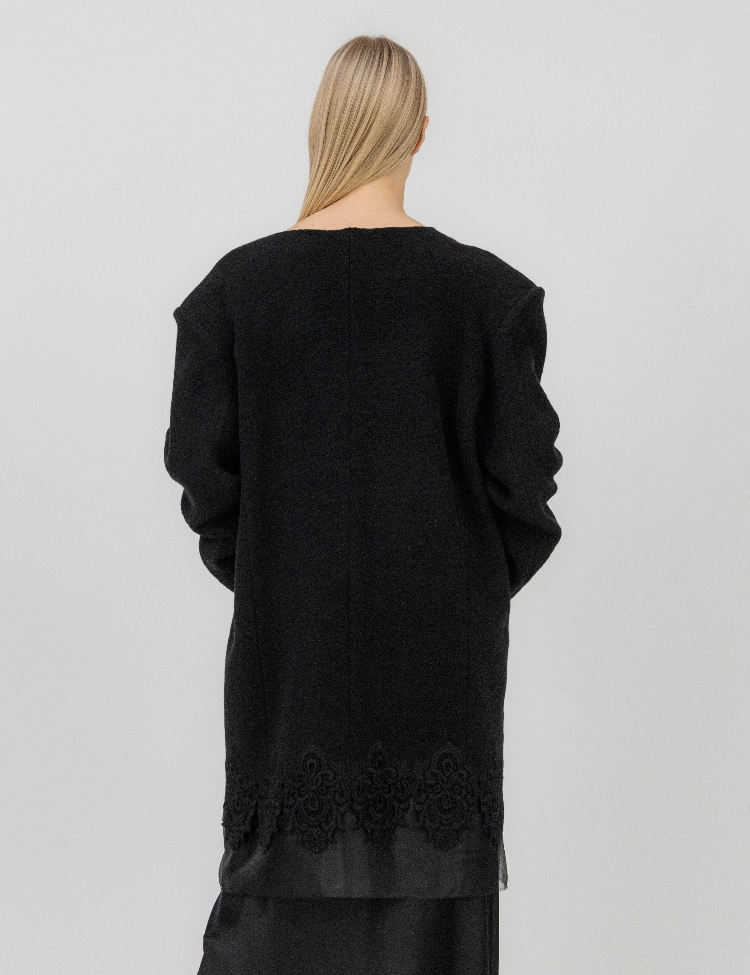 Wool Jacket & Kimono Black Product Amoralle